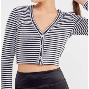 Urban Outfitters  Striped Cropped Sweater.   Beachy.